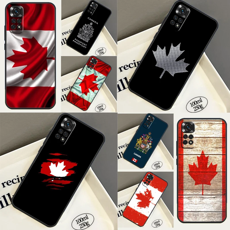 Canada Canadian Flag Case For Xiaomi Redmi Note 12 Turbo 8 9 10 11 Pro 10S 11S 12S 9A 9C 10A 10C 12C Back Cover