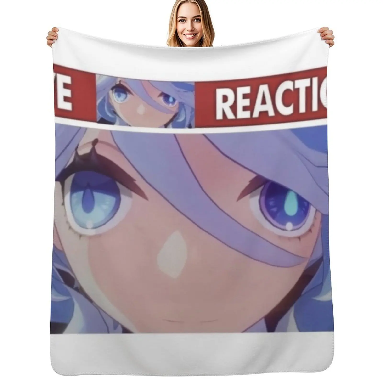 

Wide Furina Live Reaction Throw Blanket Luxury Brand Softest Personalized Gift Single Blankets