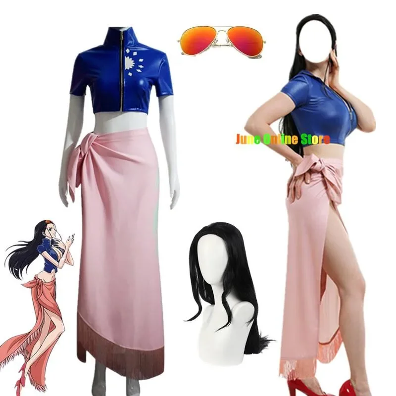 Disfraz de Cosplay de nylrobin, traje de cosplay de Anime, gafas personalizadas, peluca de fiesta, trajes para niña, traje de Carnaval de Halloween