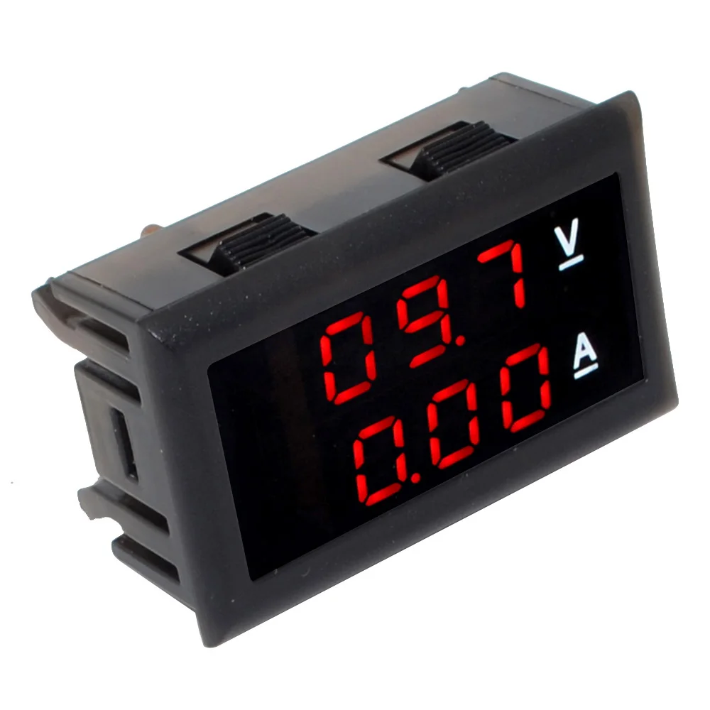 Digital Voltmeter Ammeter DC 33V 999mA/10A Dual LED Display Voltage Tester Volt Gauge AMP Current Detector Meter Monitor