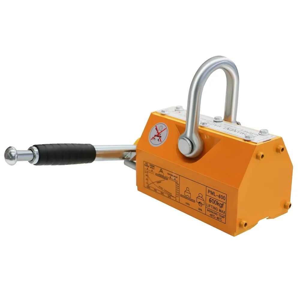 NEW Kewam 600KG Permanent Lift Magnets w/Release,1320LBS Steel Magnetic Lifter,Lifting Magnet w/Strong Neodymium Magnets-Popular