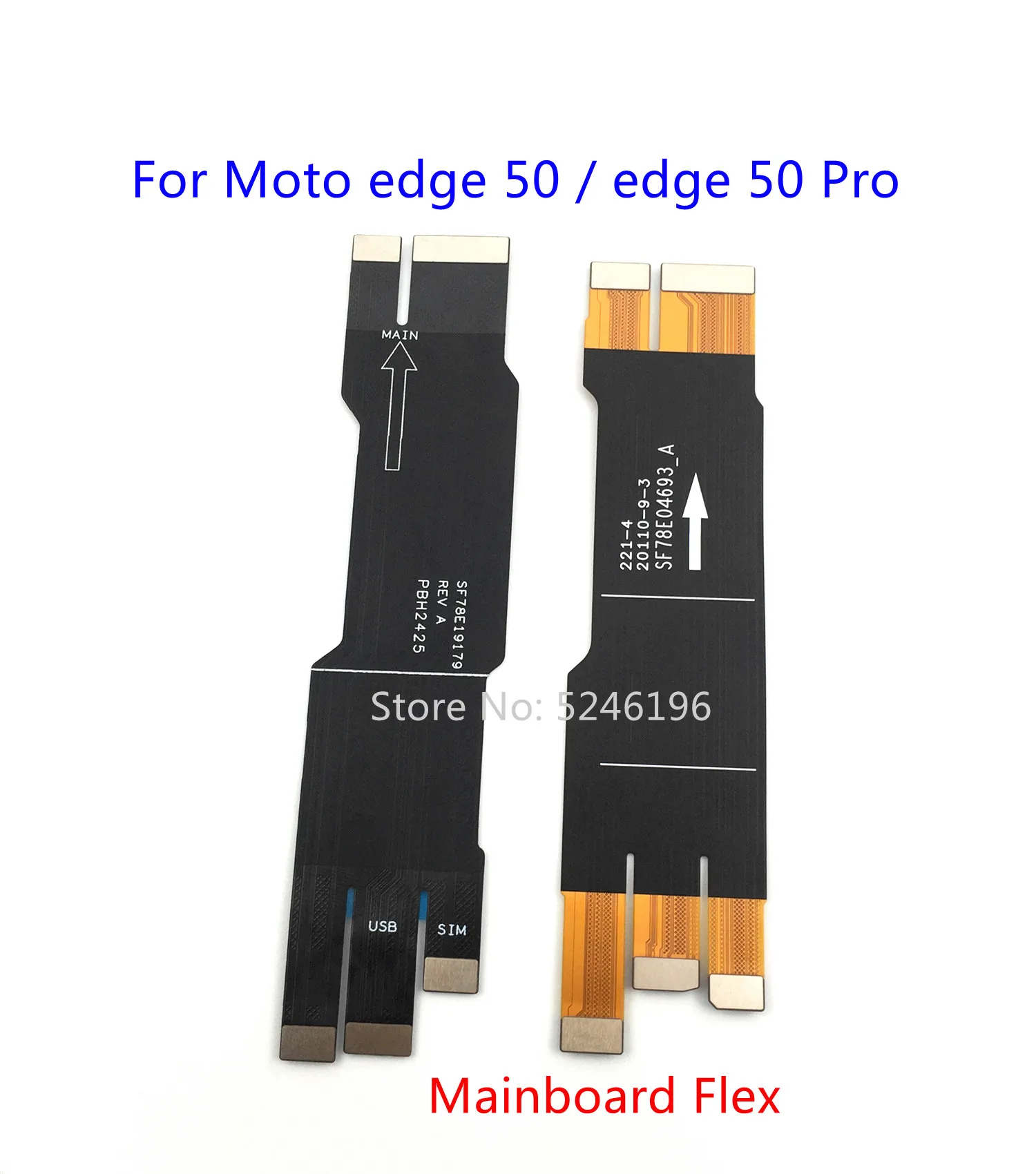 1 Uds. Cable flexible de conexión de carga de Tablero Principal para Motorola Moto edge 50 / Moto edge 50 Pro XT2403-2 pieza de repuesto.