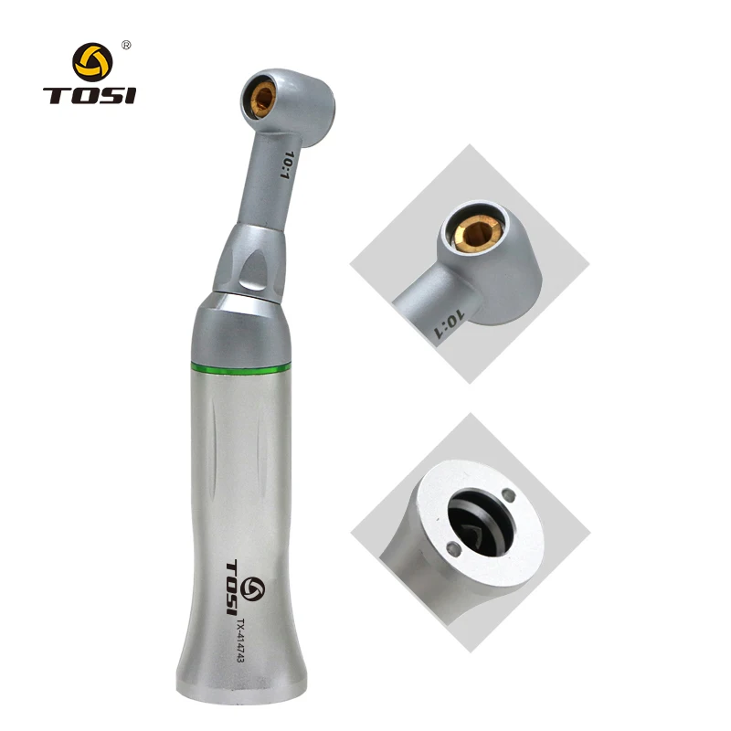 TOSI 10:1 Contra Angle Root Canal Treatment 90 Degree Twist Reciprocating Air Scaler Handpiece For Endodontic Rotary Hand Files