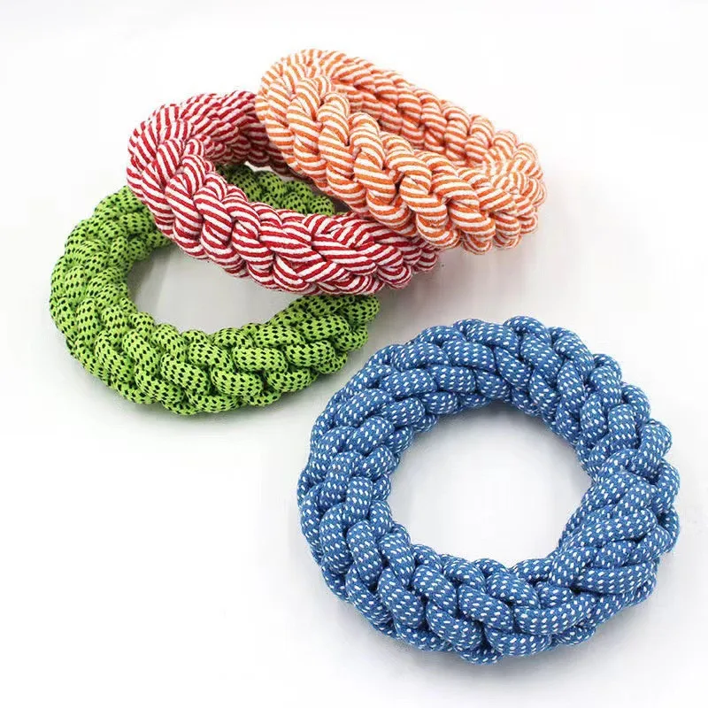 Pet Dog Cotton Rope Toys Durable Chew Bite Resistant Pet Toys for Medium Large Dogs Golden Retriever Pitbull Labrador Supplies