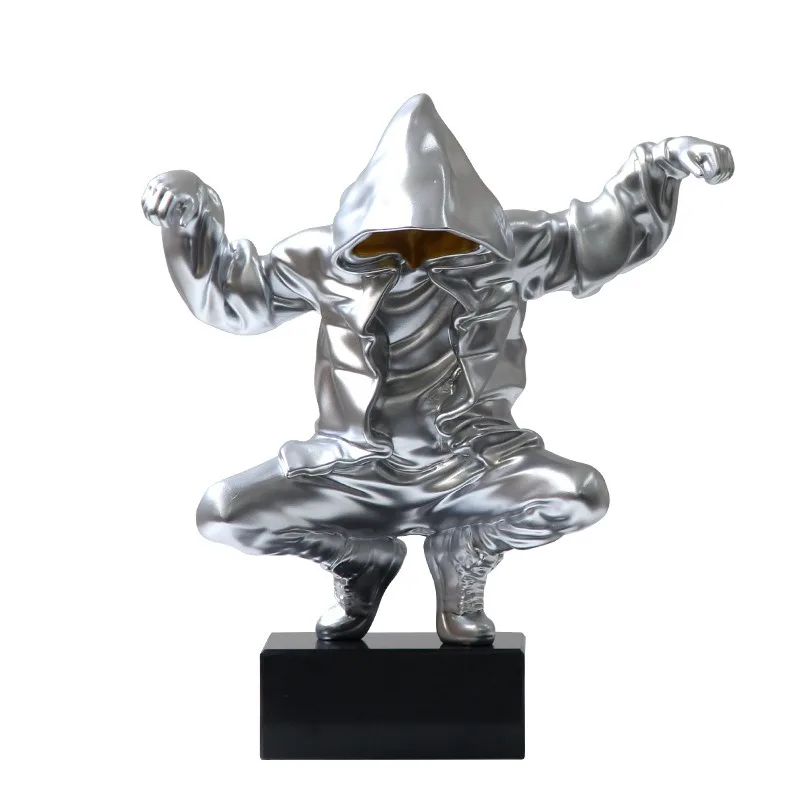 Simple and light luxury creative trend, abstract character ornaments, model rooms, hotel halls, TV cabinet accessories
