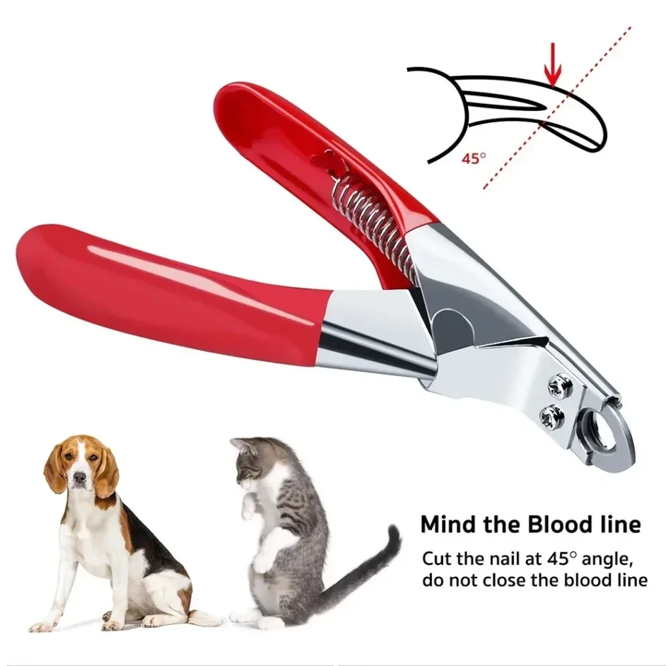 

Stainless Steel Pet Nail Clipper, Scissor Cutter, Grooming Tool for Small and Medium Dogs and Cats, Guillotine Nail Clipper