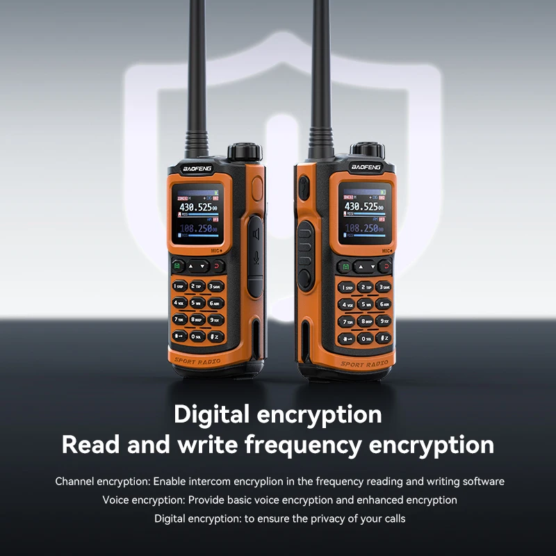 Baofeng AD-20 Walkie Talkie Analog/Digital Full Band Text Message Wireless Copy Frequency 1024CH Record Digital Encryption Radio