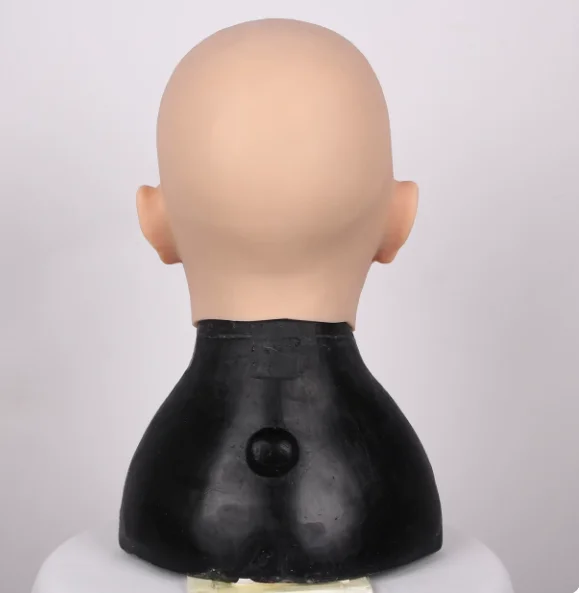 Realistic Silicone Head Mask Christinn Head Cover Ideal for Cosplay, Pranks, and Male-to-Female Crossdressing No Fake Eyes image 5