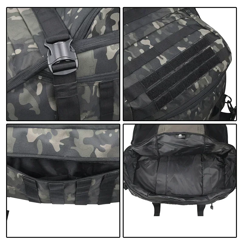 40l 60l 80l grande duffle saco tático mochila sacos de acampamento ao ar livre molle mochilas masculinas saco de viagem para caminhadas