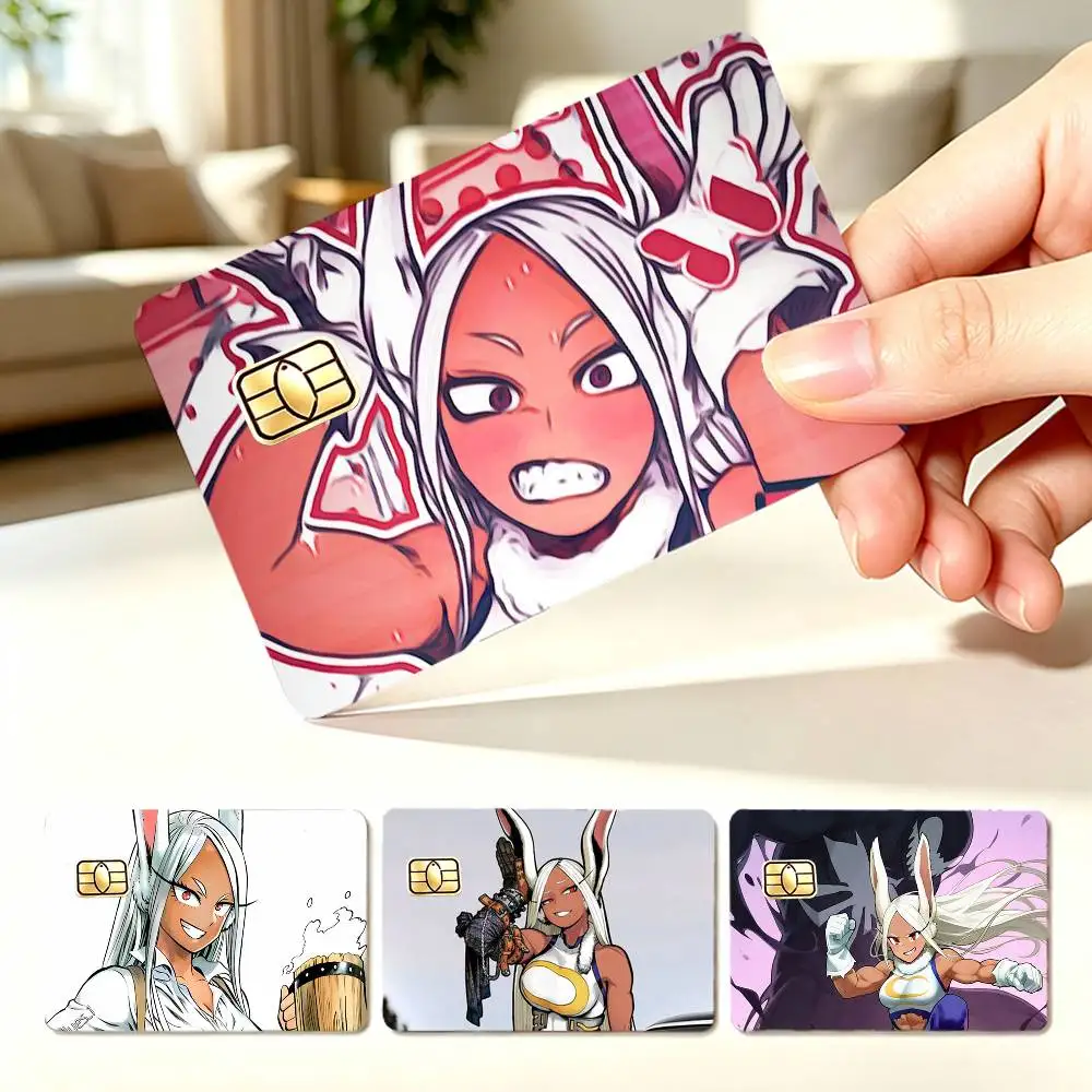 Manga Character R-Rabbit Hero Mirko  4pcs 1Set Card Stickers Small Waterproof Chip 4PCS Card Sticker Anti-Scratch