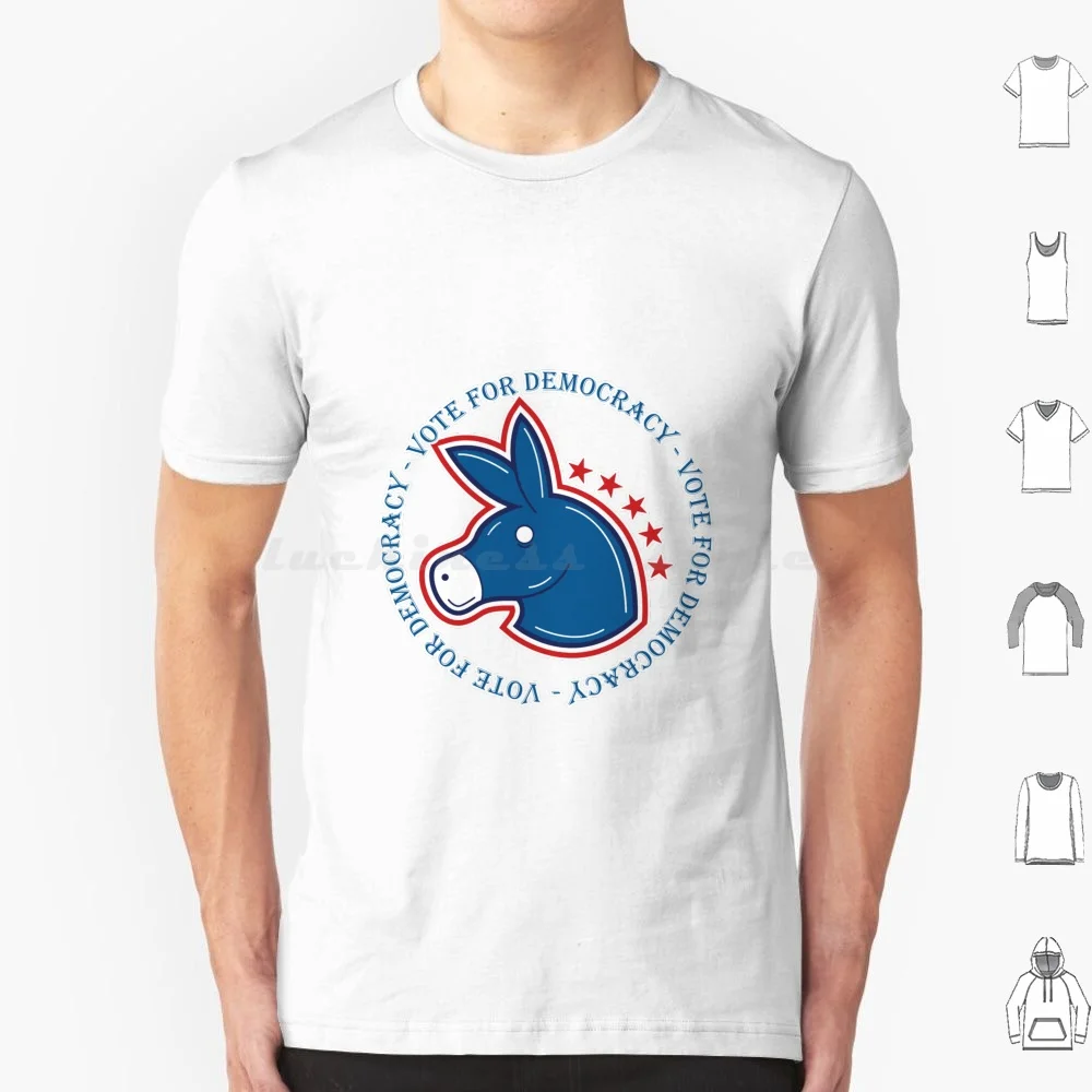 Vote For T Shirt Cotton Men Women DIY Print Vote Democrat Rep Republican House Senate Demo