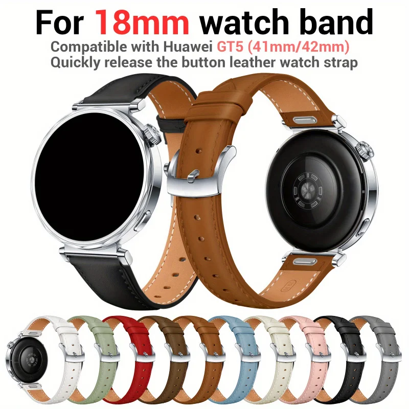 

Strap For Huawei GT5 Smart Watch Band Compatible with 18mm Connector & Quick Release Lever Strap Replacement Strap