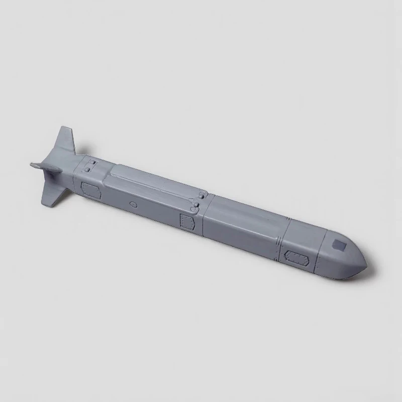 1PCS 1/48 1/72 Scale Kh-69 Cruise Missile Resin Model Subsonic Stealth Missiles Static Ornament for Diorama Military Collection