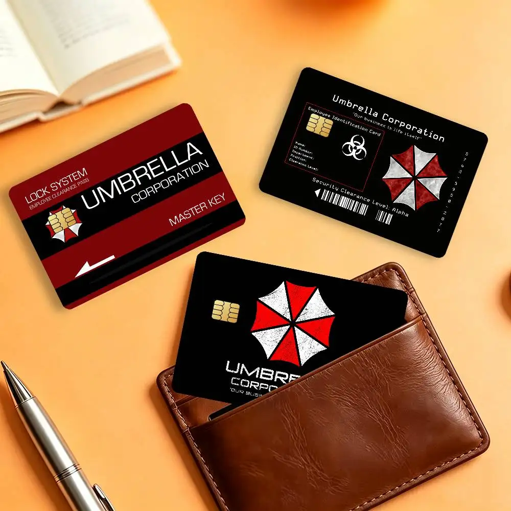 Game R-Resident E-Evil Waterproof Card Stickers For Credit Cards Debit Cards And Transit Cards 4pcs