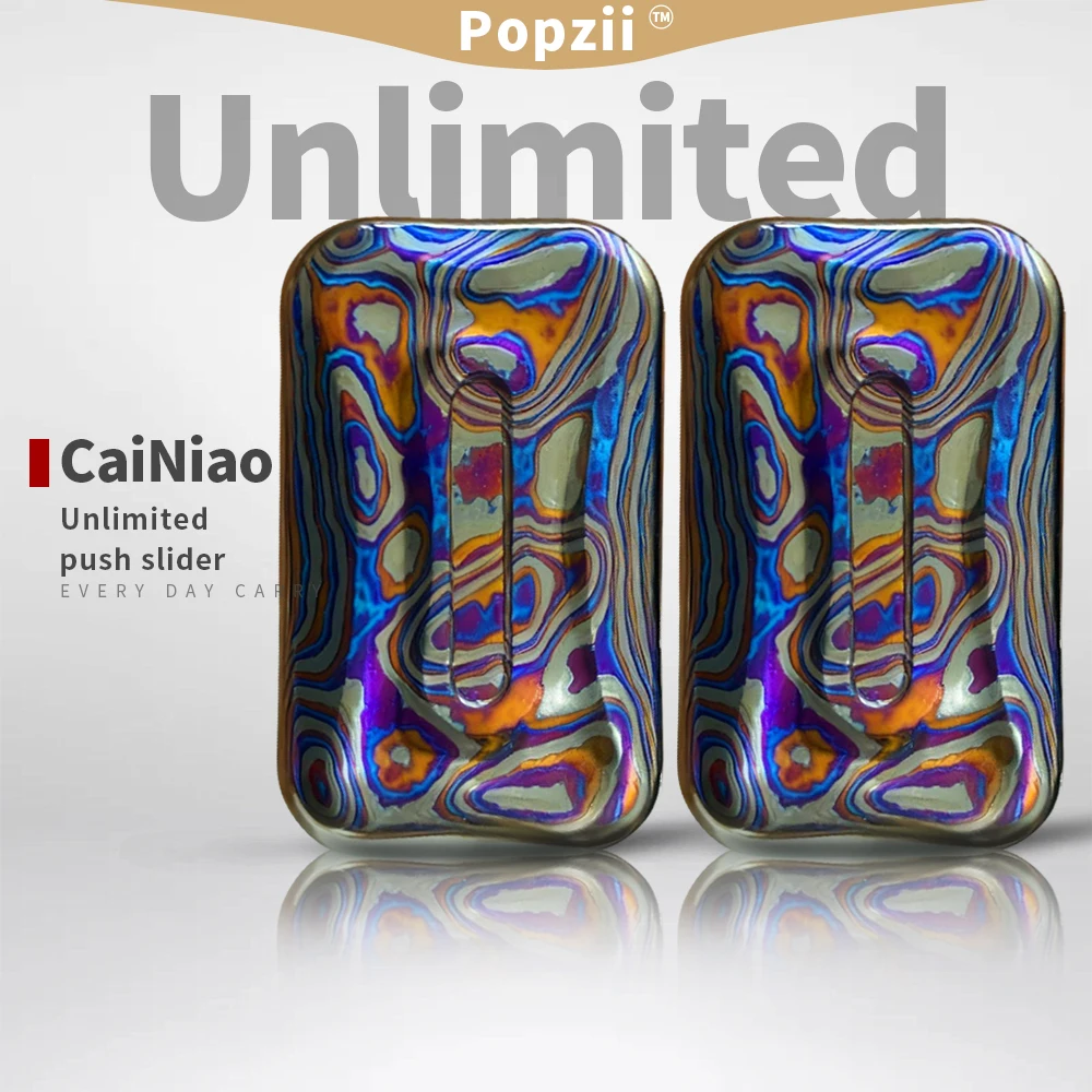 CaiNiaoEDC Zircuti Unlimited push slider Fingertip Tricks EDC Flips Stress Relief toys Office Stress Relief Gadgets Anxiety Toys