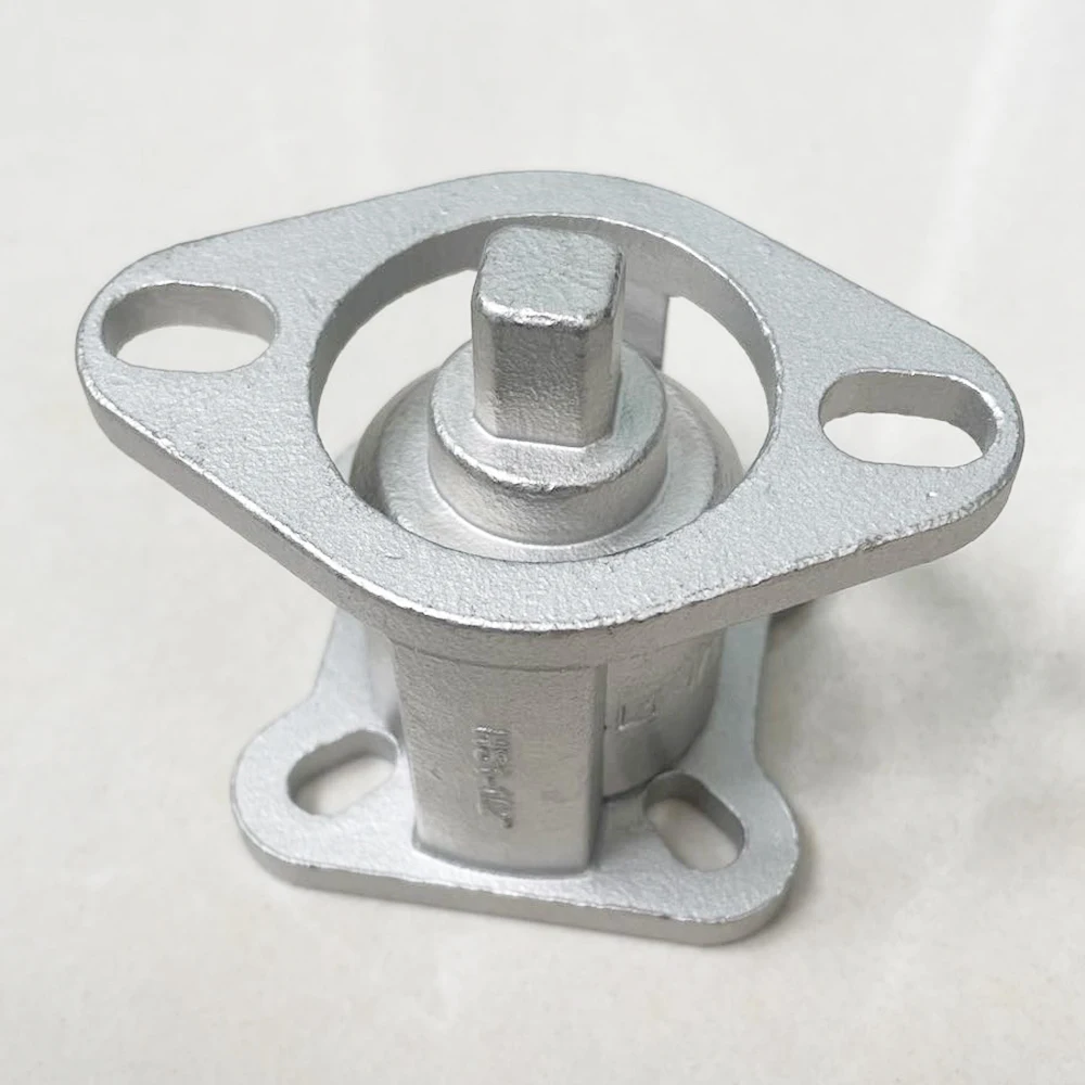 DN50 SS304 Bracket Connector with stainless Stem , ISO5211 Shaft to Electric pneumatic Actuator to PVC valve