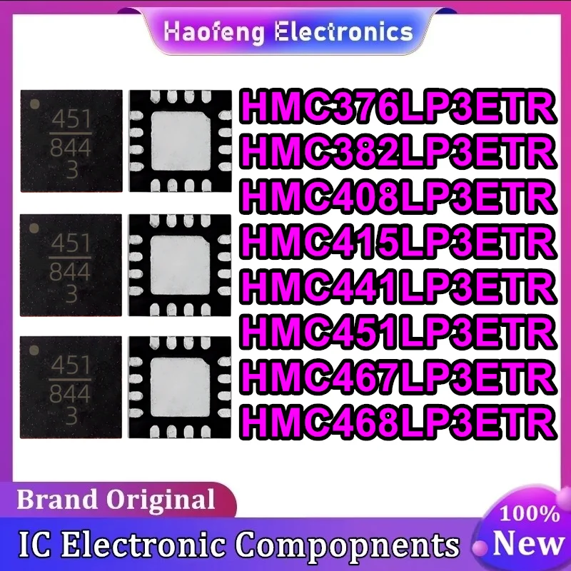 

HMC376LP3ETR HMC382LP3ETR HMC408LP3ETR HMC415LP3ETR HMC441LP3ETR HMC451LP3ETR HMC467LP3ETR HMC468LP3ETR QFN Микросхема на складе