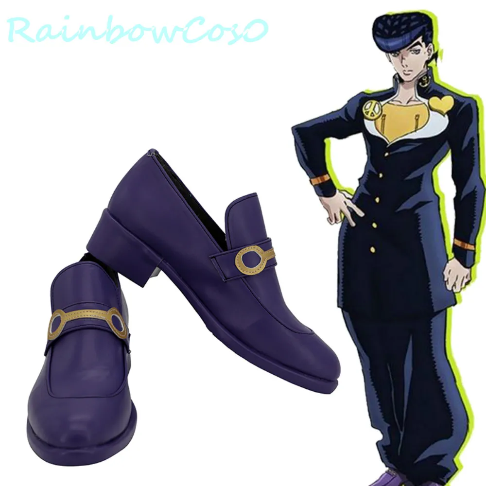 RainbowCos0 Cosplay Shoes JoJo's Bizarre Adventure Higashikata Josuke Boots Props Game Anime Halloween