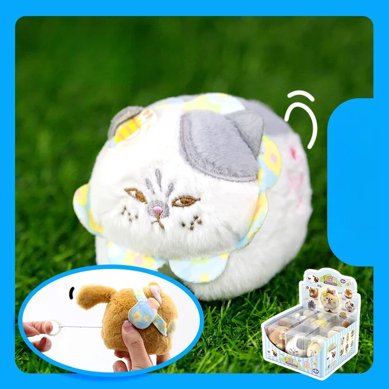 

Stuffed Animals Plush Key Chain Garden Wind-up Gooka Plush Toy Rocking Animals Cats and Dogs Windup Toys Brithday Souvenir