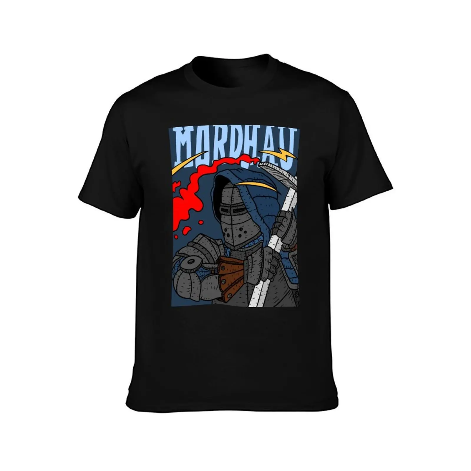 mordhau, the knight's sword chop. video game art. T-Shirt Festival Casual Short Sleeve T-Shirt