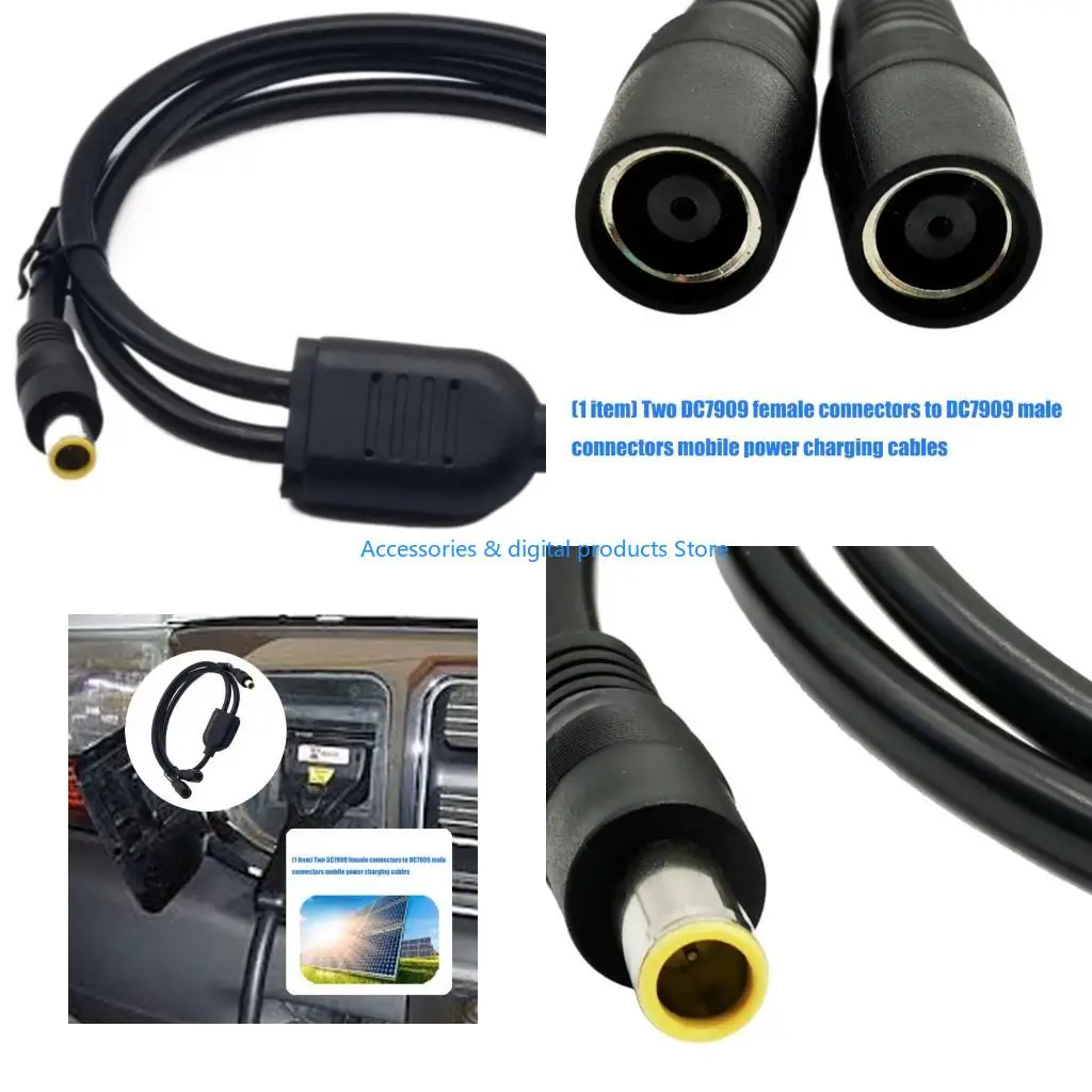 77JD Quality DC7909 Power Cable DC7909 Y Splitter Charging Cord for Multiple Devices