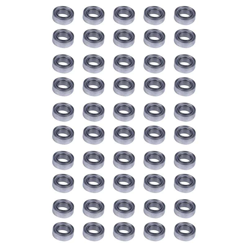 

50Pcs Miniature Sealed Metal Shielded Metric Radial Ball Bearing Model: MR95-ZZ 5X9x3mm