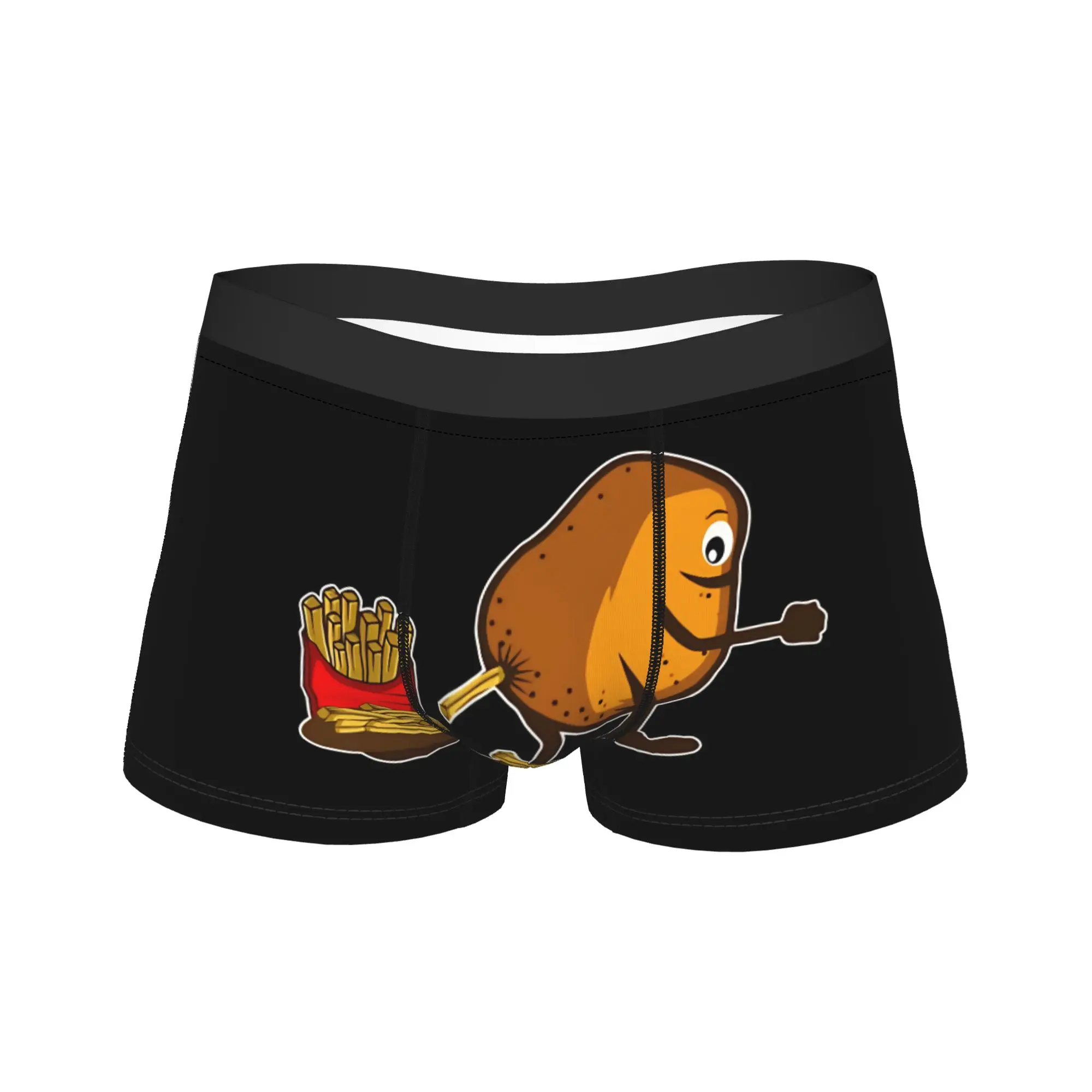 

Funny Potato Farting Frenc Underwear Men Shorts Briefs Comfortable Trunk Quality Customs Large Size Panties