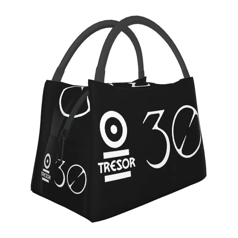 Nightclub Music Tresor Berlin Insulated Lunch Bag for Outdoor Picnic Waterproof Thermal Cooler Lunch Box Women