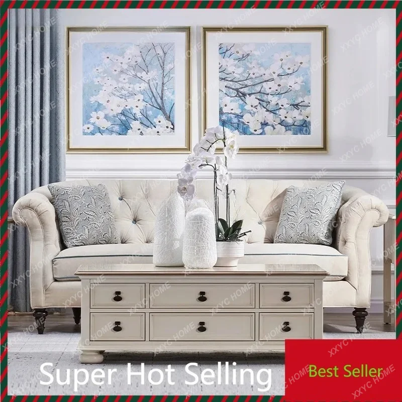 XX  sofa elegant and clear shadow modern simple fabric three-person sofa