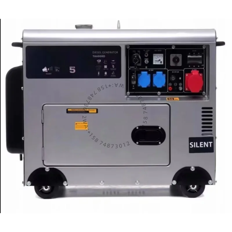 Auto-Start 10KVA Single-Phase Die sel Generator 50/60Hz Soundproof Silent With 20KW Rated Power Three-Phase 60Hz Frequency