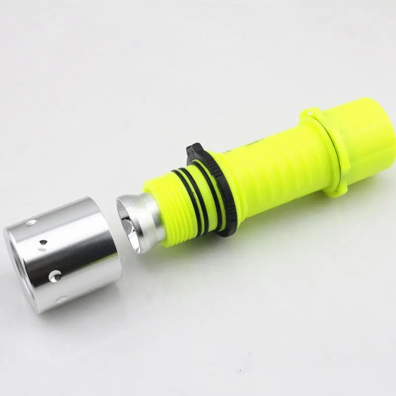 Diving  T6 1200LM 3 Mode Yellow Light Warm Light T6 LED Waterproof Underwater LED Flashlight Lamp Torch