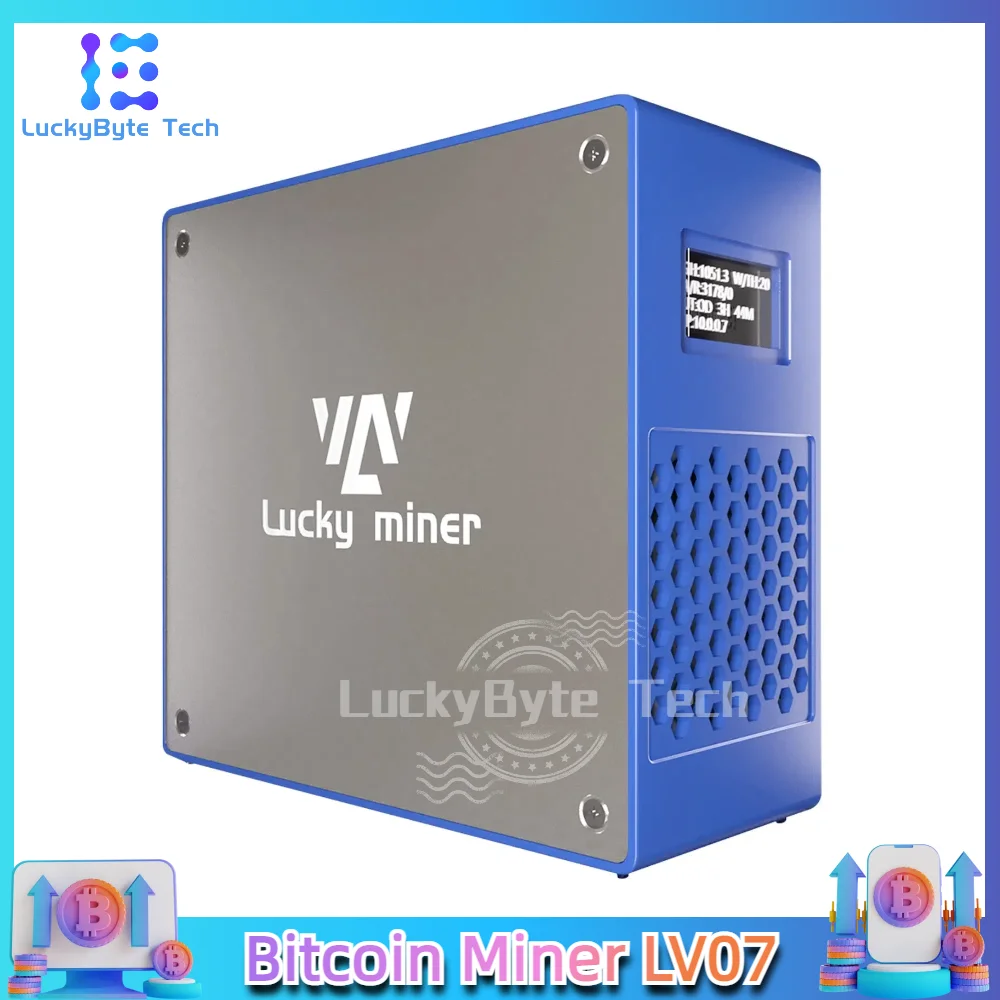 

Lucky Miner LV07 Latest Upgrade, SHA-256 Support for BTC, DGB, BCH, Solo Bitcoin Miner, 1T GH/S, WiFi asic miner