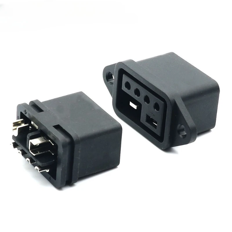 2+4 Charging Male and Female Plug Socket Interface Lithium Electric Skateboard Self-Balancing Vehicle Energy Storage Connector