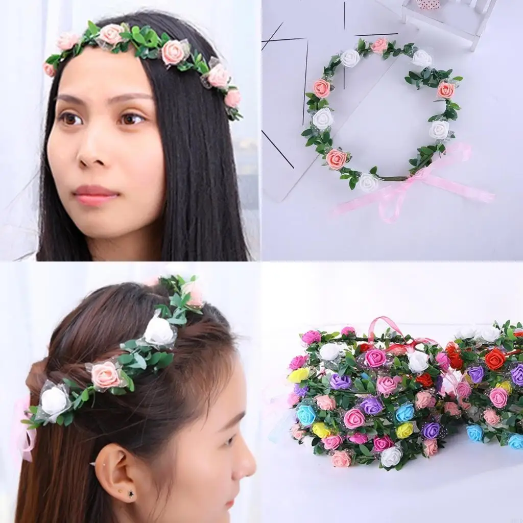 M6CD Rose Hair Associory مرنة الزهرة غطاء رأس العنوان الموسيقي.