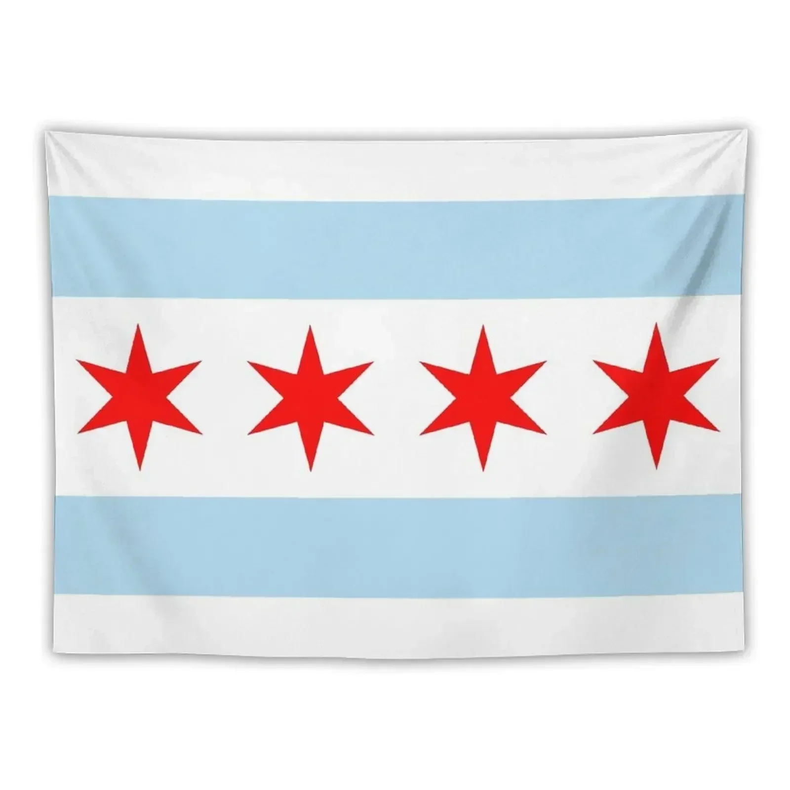 

Chicago Flag Tapestry Decoration Bedroom Outdoor Decor Decorative Wall Murals Tapestry