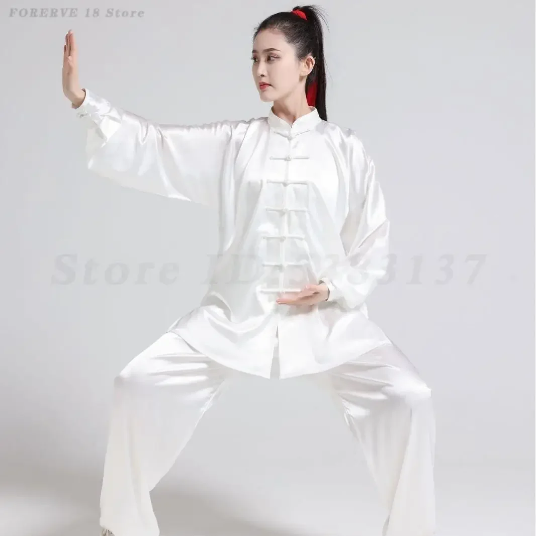 Uniforme de Tai Chi y Kung Fu para adultos, traje tradicional chino de artes marciales, Wing Chun, ropa de ejercicio matutino para hombre y mujer, primavera y verano