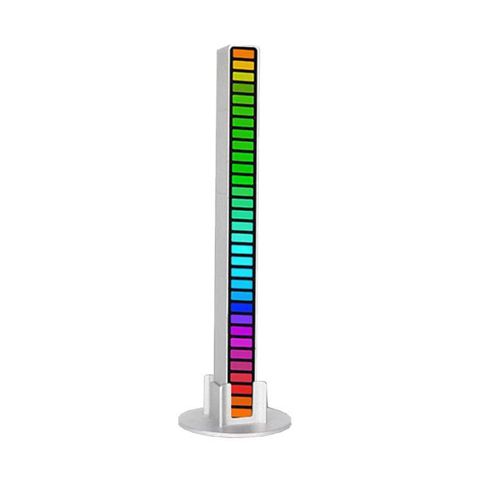 

RGB Sound Control Led Light Pickup Voice Activated Rhythm Lights Color Ambient Led Light Bar of Music Ambient Light-D