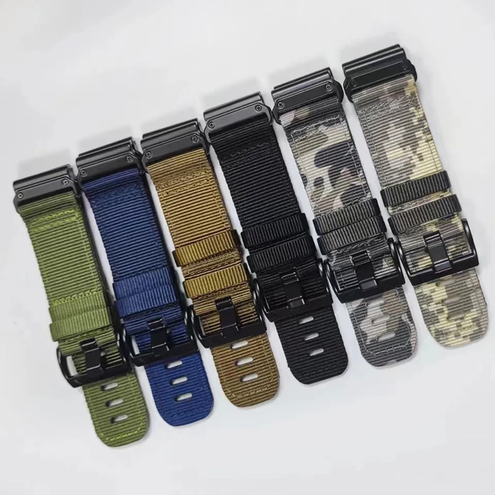 22mm 26mm Nylon Braided Strap For Garmin Forerunner 970 965 955 Solar/Instinct 2X 3 50mm 45mm/Approach S62 S60 Sports Watch Band view 2