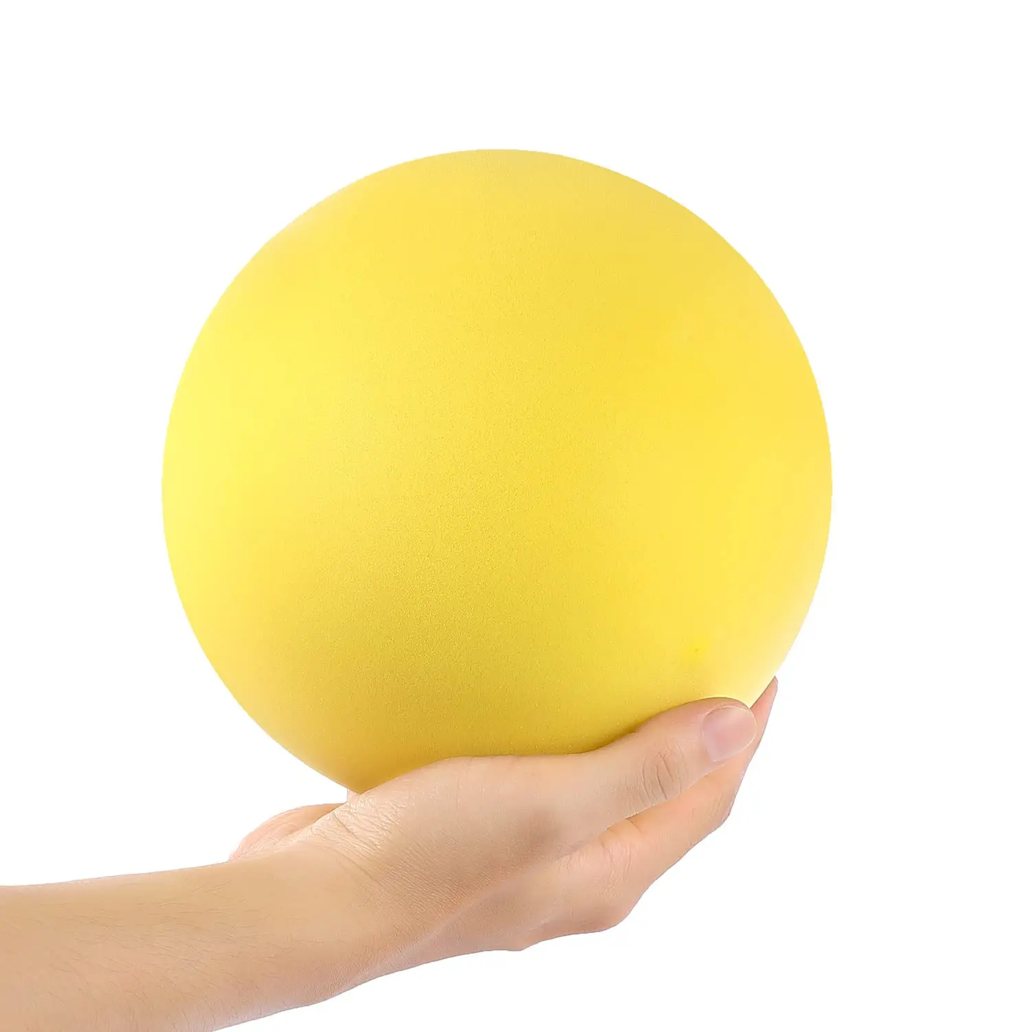 Pelota de espuma suave sin ruido de 7 pulgadas, pelota deportiva silenciosa sin recubrimiento, pelota hinchable de esponja fácil de agarrar para actividades deportivas de interior para niños