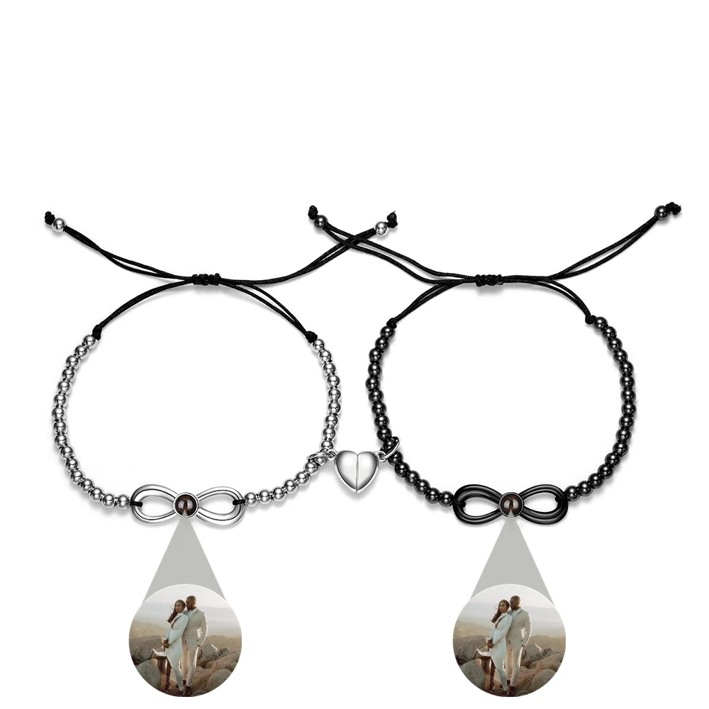 

Custom Photo Projection Photo Bracelet for Women Men Couple Bracelet Personalized Gift Romantic Jewelry