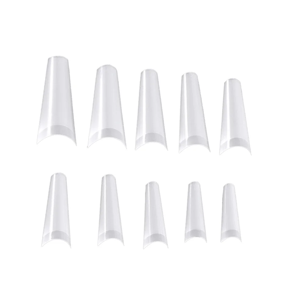 

500Pcs Nail Practice Tips Salon Pointed Fake Nails Easy Reorder Nail Art Display Manicure Accessories