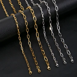 HIYEE Stainless Steel Round Ground Necklace for Men Hip-hop Style Three-color Combination Fasteners Jewelry Give Boyfriend Gift