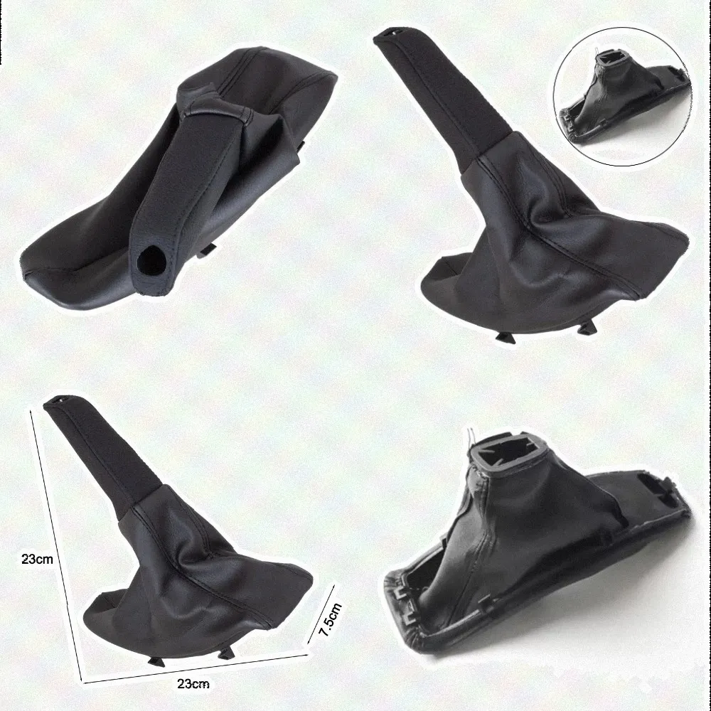 Leather Gear Shift Surround Cover and Parking Brake Cover for BMW 3 Series for e90 E91 E92 E93 From 2004 Up to Current