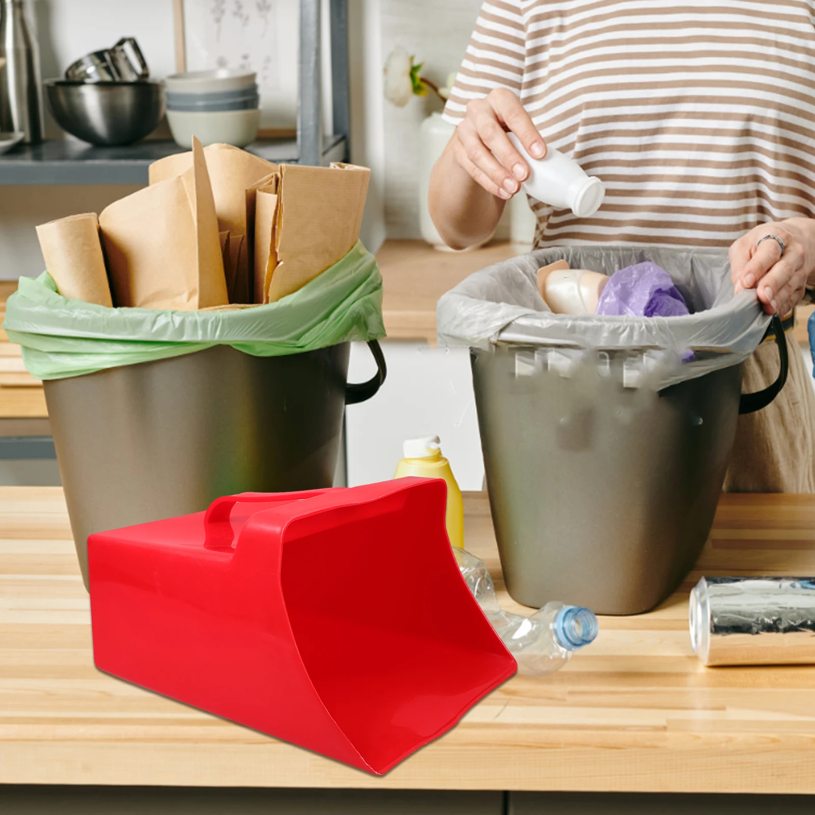 

Household Dustpans Plastic Scoop Garbage Shovel Pet for Debris Collection Small