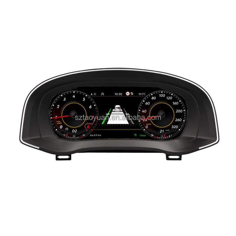 Cluster Instrumen Kokpit Virtual Digital 10.25 ''untuk VW Passat 2011-2015 Speedometer LCD Cluster Dasbor Digital