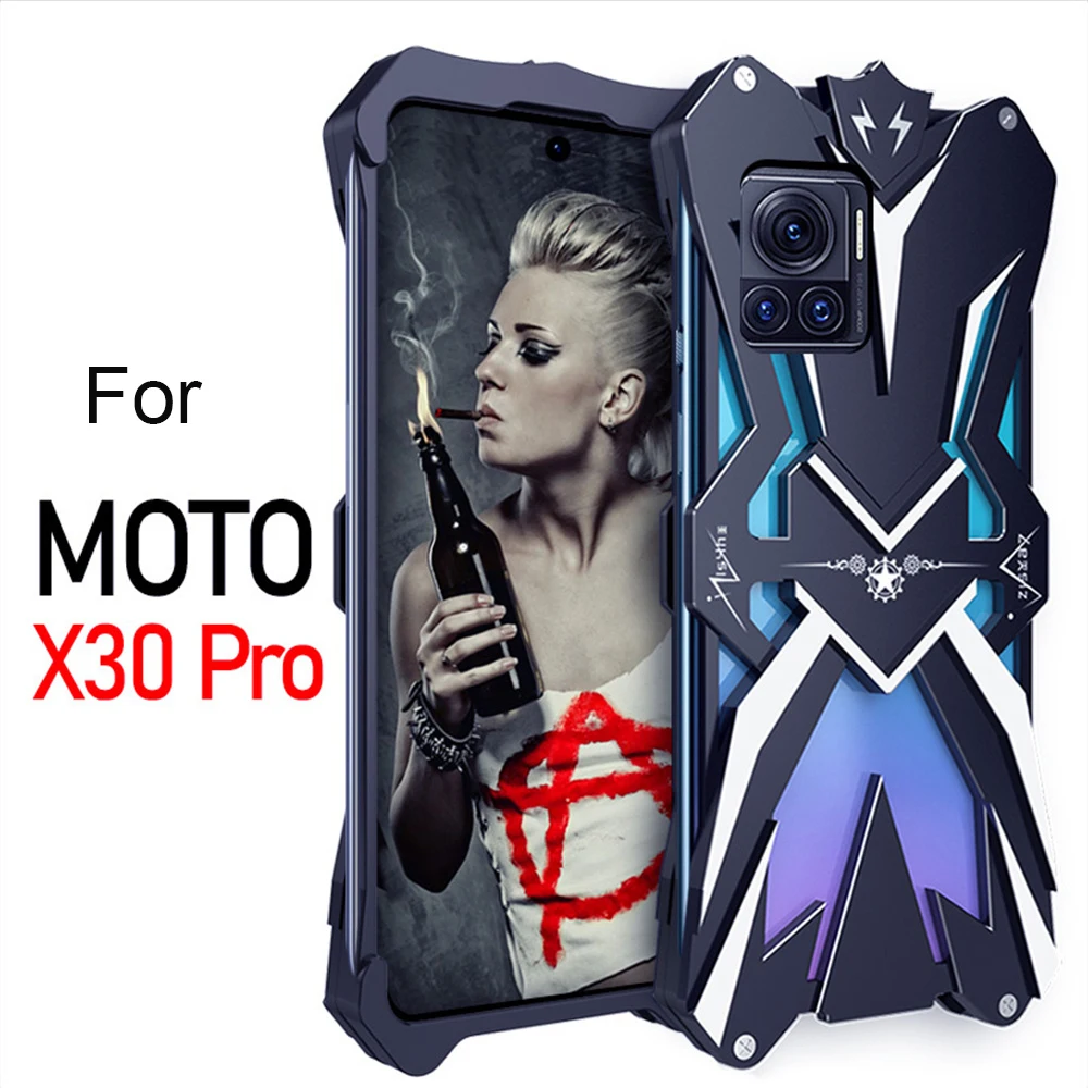 

New Metal Steel Machinery For Motorola Moto Edge 30 Ultra Armor For Motorola Moto Edge S30 X30 Pro Shell CASE Cover