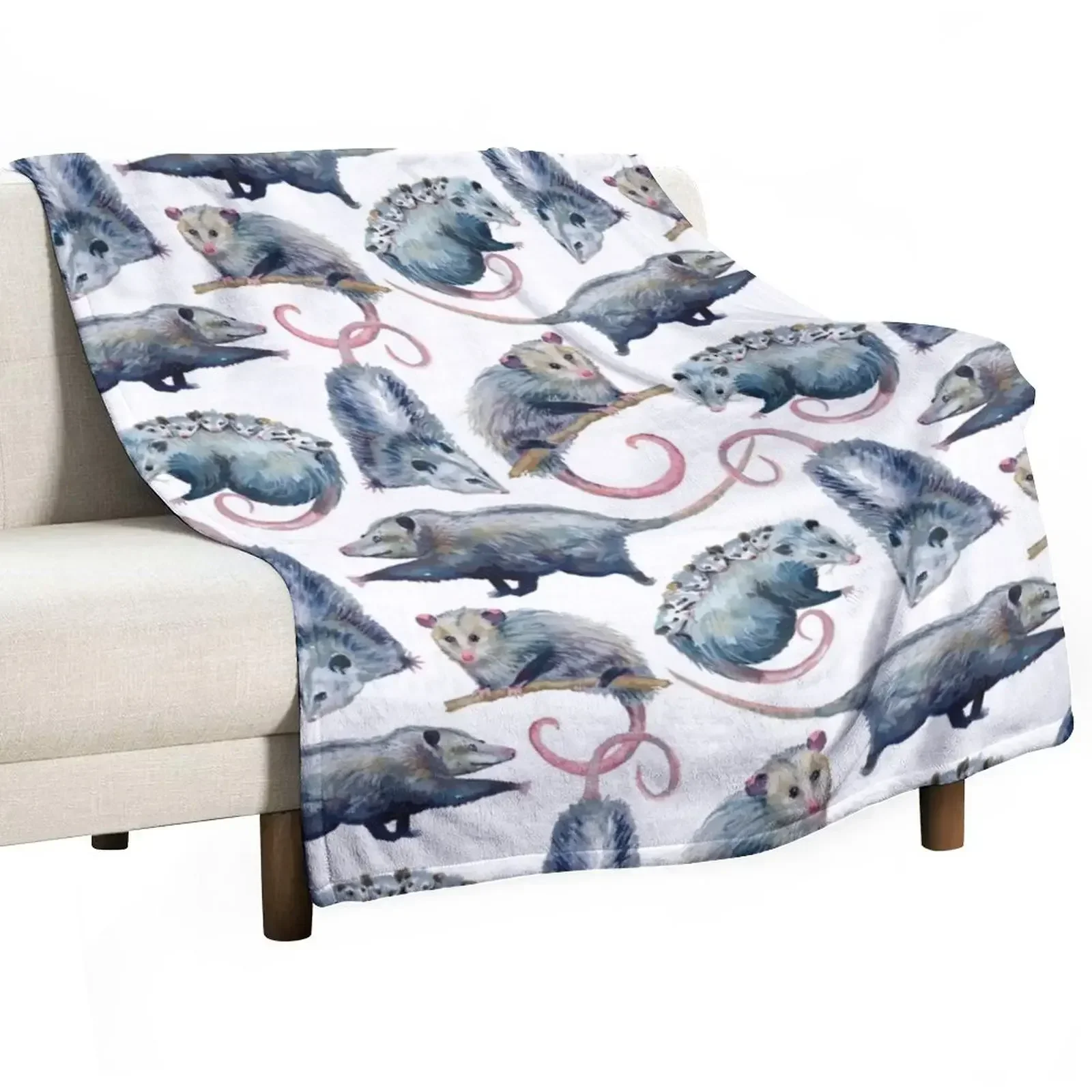 Possum Palooza Throw Blanket Hair Luxury St Large Blankets