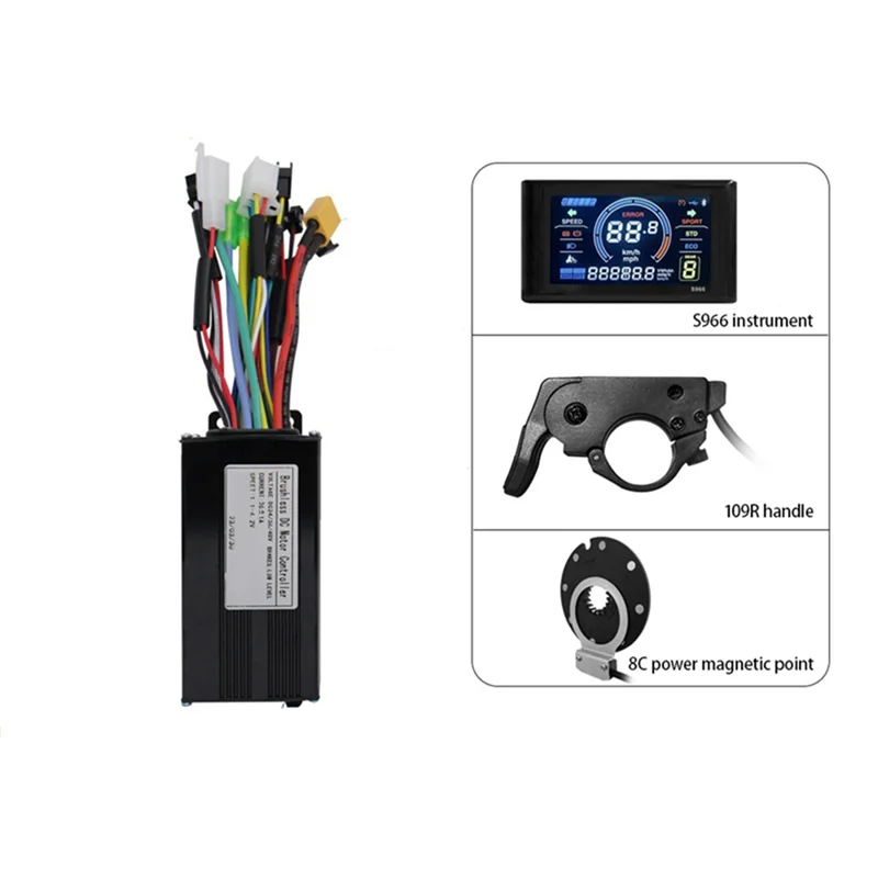 -FDDT Lithium Battery Modification Replacement Parts S966 Color Screen Instrument 26A 3-Mode Sine Wave Controller Set