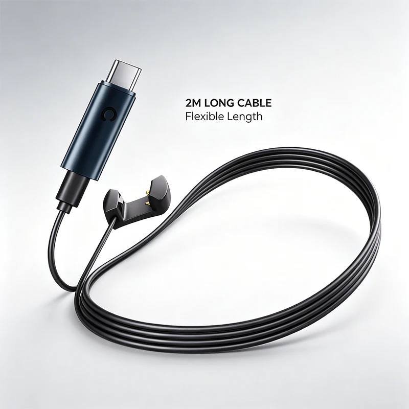 Charging Data Cable 2M With LED Indicator Light Designed For Meta For AI Smart Glasses Line