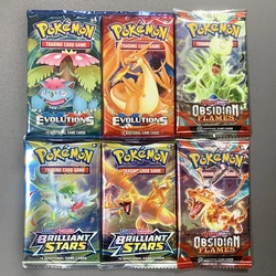 36/40pcs Pokemon Cards GX Vmax EX Mega Origin Brilliant Stars Card Shining Game Collection Battle Transaction Card Holiday Gifts